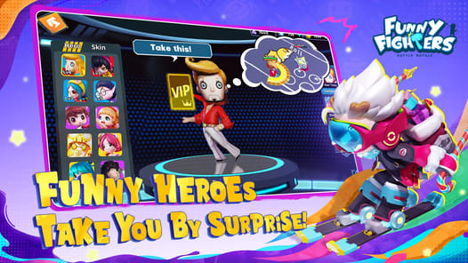 Funny Fighters: Battle Royale APK screenshot 1
