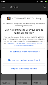COTO MOVIES 2019 and TV Library APK screenshot 1
