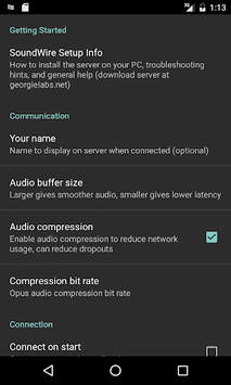SoundWire (free) APK screenshot 1