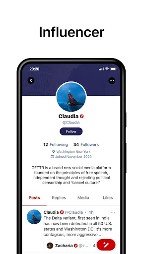 GETTR APK screenshot 1 GETTR APK screenshot 1