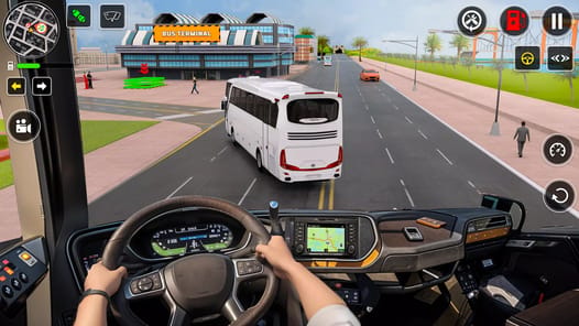 Coach Simulator :  Bus Game APK screenshot 1