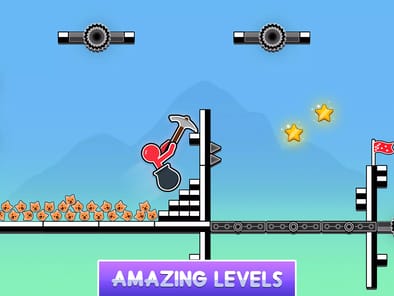 Hammer Climb Stick man Game APK screenshot 1