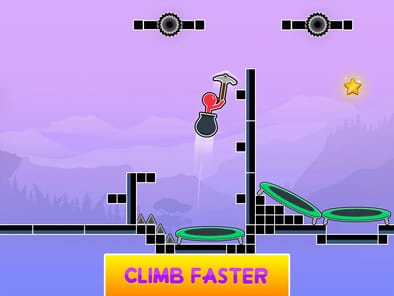 Hammer Climb Stick man Game APK screenshot 1
