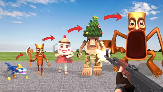 Shooter Nextbots: Sandbox Mod APK screenshot 1