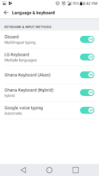 Ghana Akan Keyboard APK screenshot 1