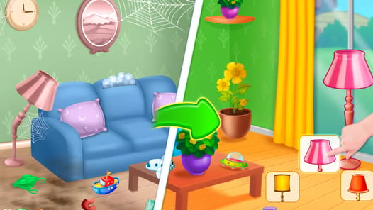 Home cleaning game for girls APK screenshot 1