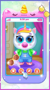 Unicorn toy phone for girls APK screenshot 1