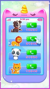 Unicorn toy phone for girls APK screenshot 1