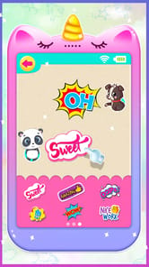 Unicorn toy phone for girls APK screenshot 1