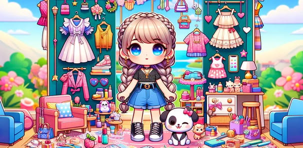 DIY Paper Doll Chibi DressUp APK screenshot 1