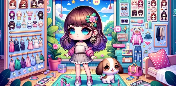 DIY Paper Doll Chibi DressUp APK screenshot 1
