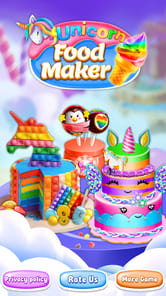 Unicorn Cake Maker-Bakery Game APK screenshot 1