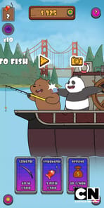 We Bare Bears: Crazy Fishing APK screenshot 1