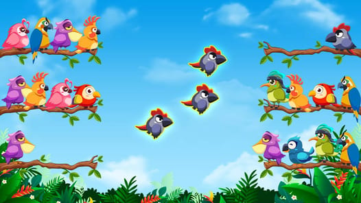 Bird Sort: Color Puzzle Game APK screenshot 1