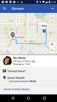 Glympse - Share GPS location APK screenshot 1 Glympse - Share GPS location APK screenshot 1