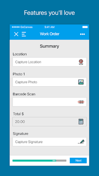 GoCanvas Business Apps & Forms APK screenshot 1