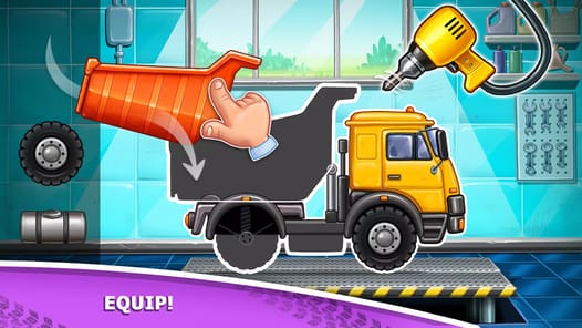 Kids truck games Build a house APK screenshot 1