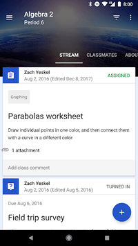 Google Classroom APK screenshot 1 Google Classroom APK screenshot 1