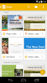 Google Slides APK screenshot 1 Google Slides APK screenshot 1