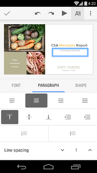 Google Slides APK screenshot 1 Google Slides APK screenshot 1