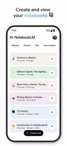 Google NotebookLM APK screenshot 1