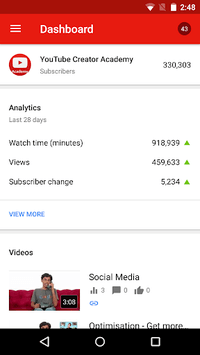 YouTube Studio APK screenshot 1 YouTube Studio APK screenshot 1