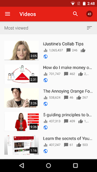 YouTube Studio APK screenshot 1 YouTube Studio APK screenshot 1