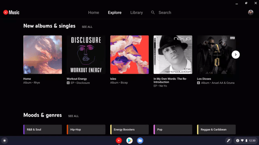 YouTube Music for Chromebook APK screenshot 1