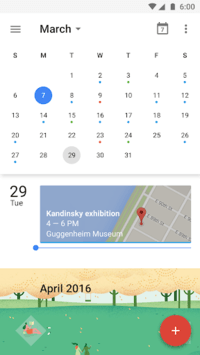 Google Calendar APK screenshot 1 Google Calendar APK screenshot 1