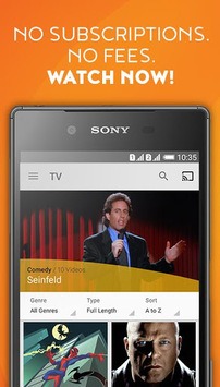 Sony Crackle – Free TV & Movies APK screenshot 1