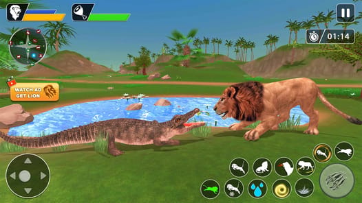 Lion Games Animal Simulator 3D APK screenshot 1