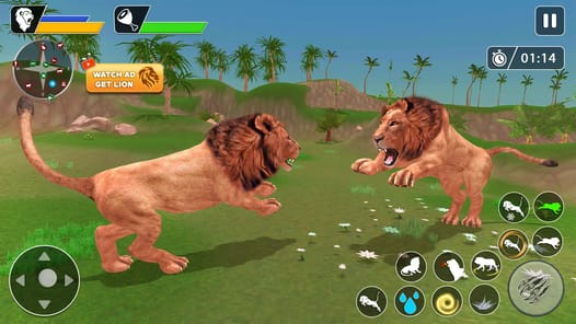 Lion Games Animal Simulator 3D APK screenshot 1