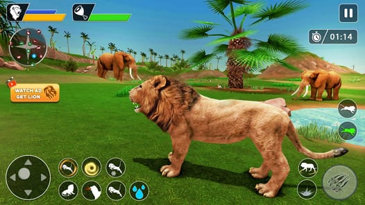 Lion Games Animal Simulator 3D APK screenshot 1