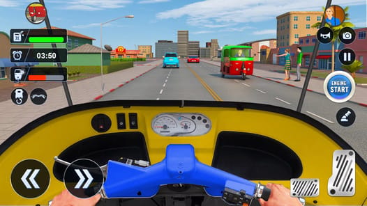Tuk Tuk Auto Driving Games 3D APK screenshot 1