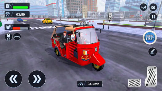 Tuk Tuk Auto Driving Games 3D APK screenshot 1