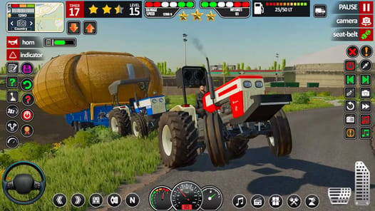 Indian Tractor Game 3d Tractor APK screenshot 1