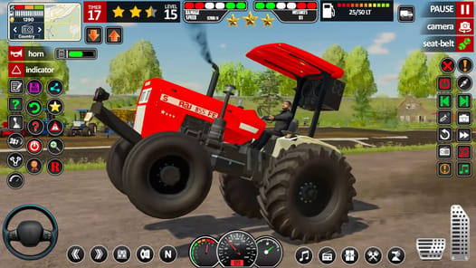 Indian Tractor Game 3d Tractor APK screenshot 1