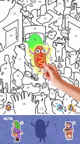 Sticker By Number: Puzzle Game APK screenshot 1