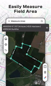 GPS Land Field Area Measure APK screenshot 1