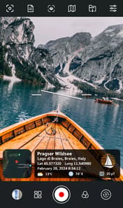 GPS map video camera APK screenshot 1