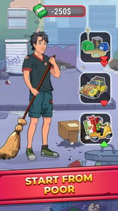 Rich Inc. Idle Life Simulator APK screenshot 1