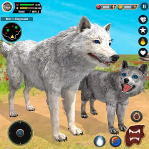 Wild Wolf Simulator Games APK screenshot 1