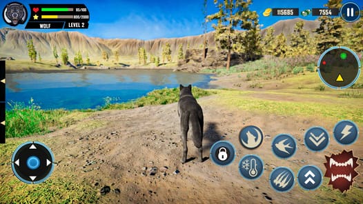 Wild Wolf Simulator Games APK screenshot 1