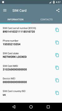 SIM Card APK screenshot 1