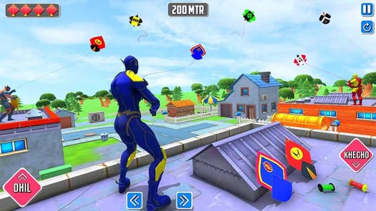 Superhero Kite Flying Games APK screenshot 1