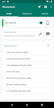 WhatsAuto - Reply App APK screenshot 1