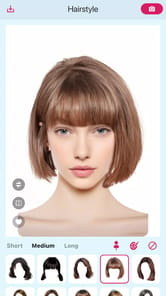 AI Hairstyle Try On・Bangs・Wigs APK screenshot 1