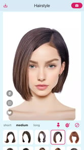 AI Hairstyle Try On・Bangs・Wigs APK screenshot 1