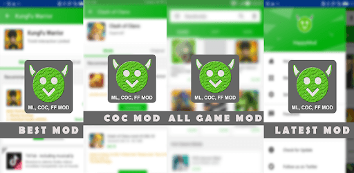 install Happy Mod App Free  ML & COC Latest on PC
