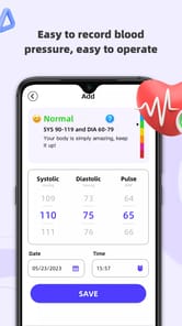 Handy Blood Pressure-BP Health APK screenshot 1